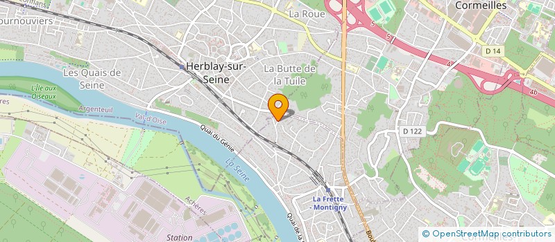 localisation de l'entreprise MONSIEUR JEAN MICHEL BLANC  LA FRETTE-SUR-SEINE