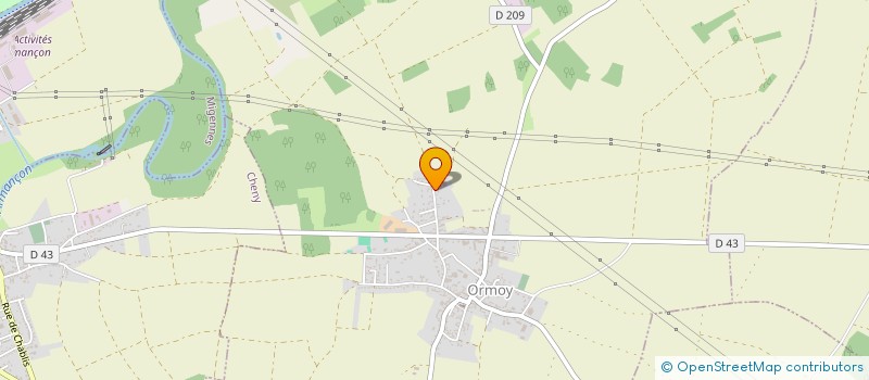 localisation de l'entreprise MONSIEUR JEAN-MICHEL BONDOUX à ORMOY