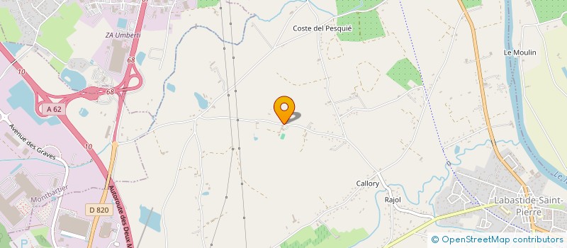 localisation de l'entreprise MONSIEUR JEAN MICHEL BONHOURE  LABASTIDE-SAINT-PIERRE