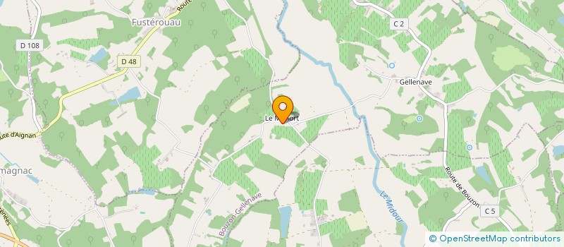 localisation de l'entreprise MONSIEUR JEAN MICHEL BONPAN  BOUZON-GELLENAVE