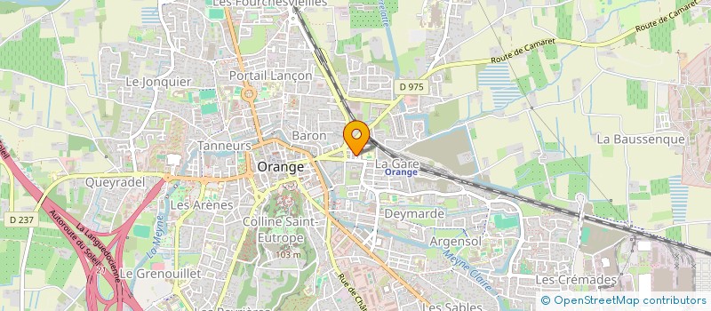 localisation de l'entreprise MONSIEUR JEAN-MICHEL BORDERIES  ORANGE