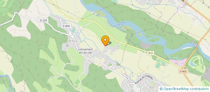 localisation de l'entreprise MONSIEUR JEAN MICHEL BOUDOU à ARBUS