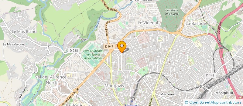 localisation de l'entreprise MONSIEUR JEAN-MICHEL BOURDEAU à LIMOGES