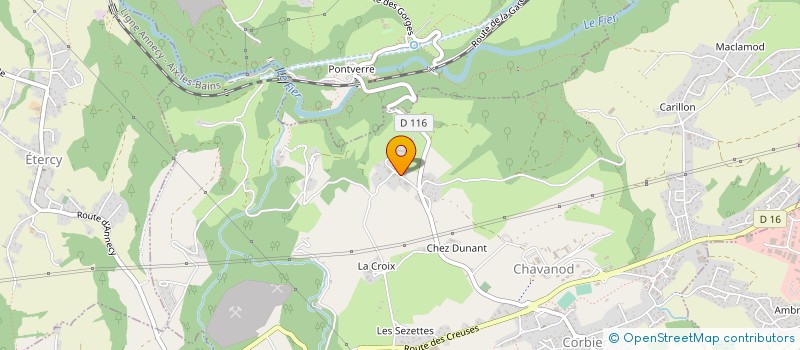 localisation de l'entreprise MONSIEUR JEAN-MICHEL BOUVIER  CHAVANOD