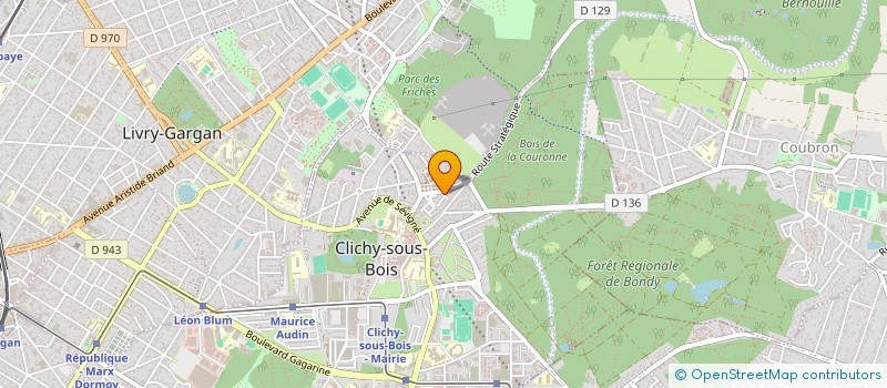 localisation de l'entreprise MONSIEUR JEAN-MICHEL BRAGANZA à CLICHY-SOUS-BOIS