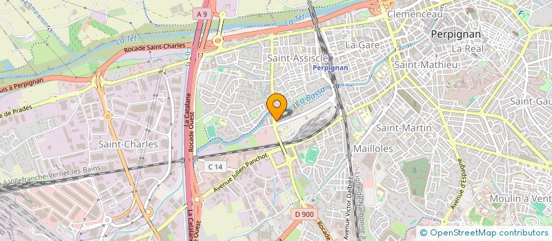 localisation de l'entreprise MONSIEUR JEAN-MICHEL BRIANTO  PERPIGNAN