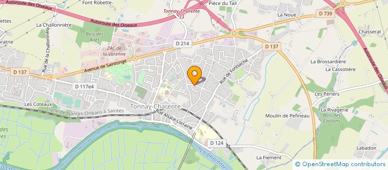 localisation de l'entreprise MONSIEUR JEAN MICHEL BUDE  TONNAY CHARENTE