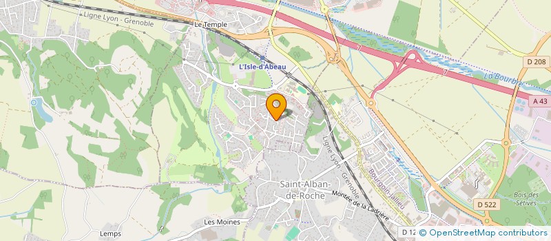 localisation de l'entreprise MONSIEUR JEAN MICHEL BUT  L'ISLE-D'ABEAU