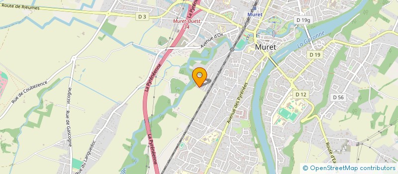 localisation de l'entreprise MONSIEUR JEAN-MICHEL CAILLAU  MURET