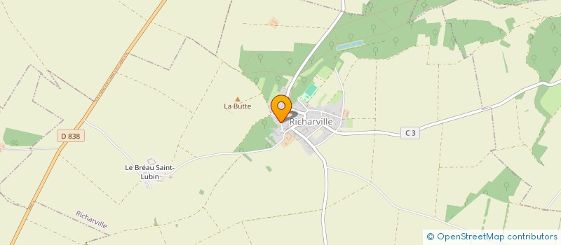 localisation de l'entreprise MONSIEUR JEAN-MICHEL CAILLAUD  RICHARVILLE