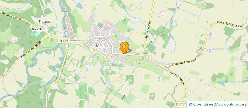 localisation de l'entreprise MONSIEUR JEAN MICHEL CAILLE  MEZIN