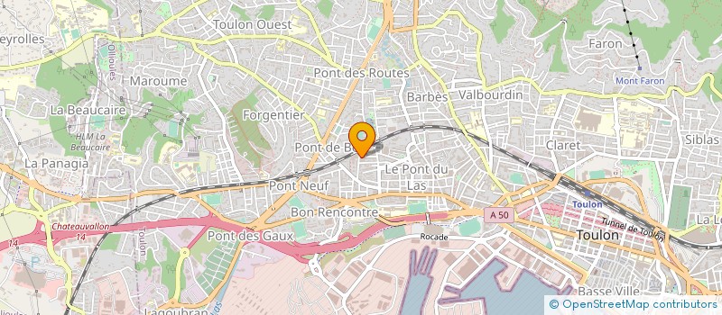 localisation de l'entreprise MONSIEUR JEAN-MICHEL CALAS  TOULON