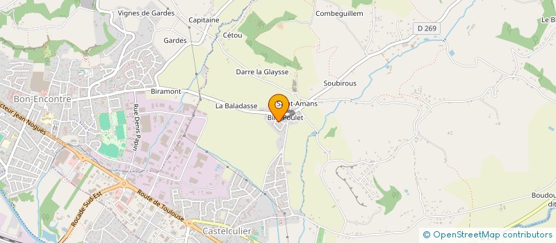 localisation de l'entreprise MONSIEUR JEAN-MICHEL CAMMAS  CASTELCULIER