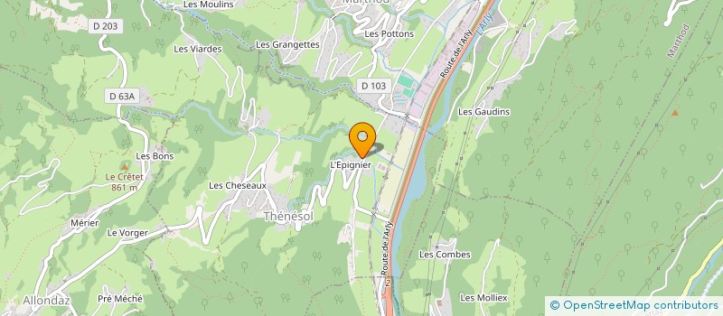 localisation de l'entreprise MONSIEUR JEAN-MICHEL CARRABIN  THENESOL