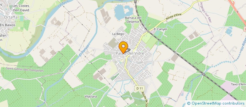localisation de l'entreprise MONSIEUR JEAN-MICHEL CARRERE  PALAU-DEL-VIDRE