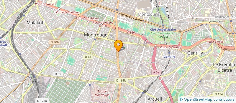 localisation de l'entreprise MONSIEUR JEAN-MICHEL CARRON  MONTROUGE