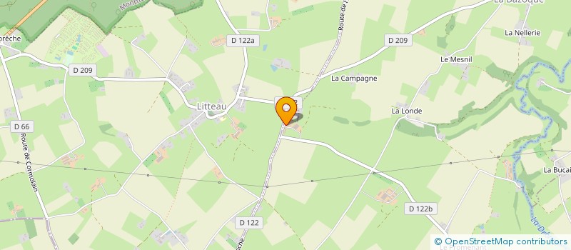 localisation de l'entreprise MONSIEUR JEAN-MICHEL CASBONNE  LITTEAU