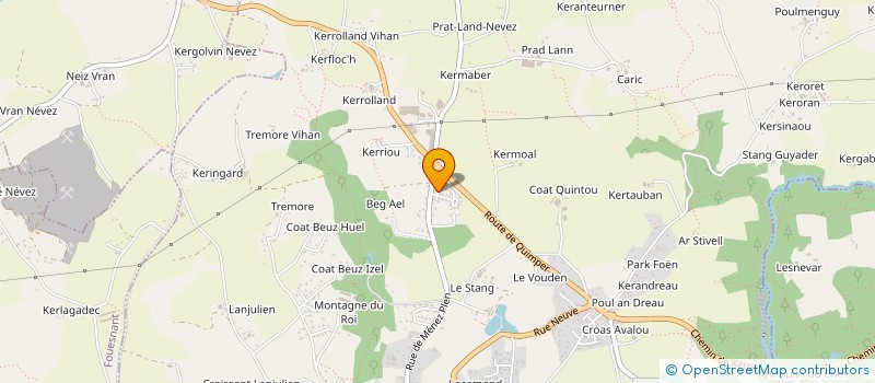 localisation de l'entreprise MONSIEUR JEAN MICHEL CATHELIN  LA FORET-FOUESNANT