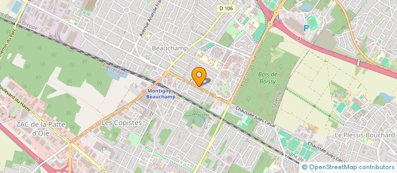 localisation de l'entreprise MONSIEUR JEAN-MICHEL CATTIAUX  TAVERNY