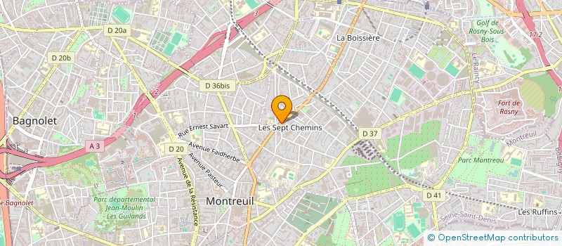localisation de l'entreprise MONSIEUR JEAN-MICHEL CATTIN  MONTREUIL