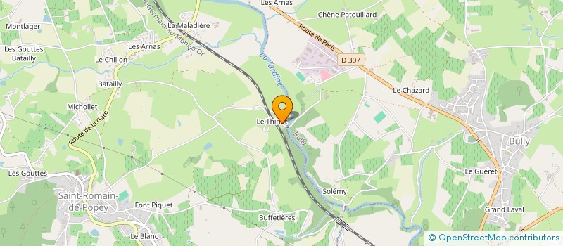 localisation de l'entreprise MONSIEUR JEAN-MICHEL CELLIER  SAINT-ROMAIN-DE-POPEY