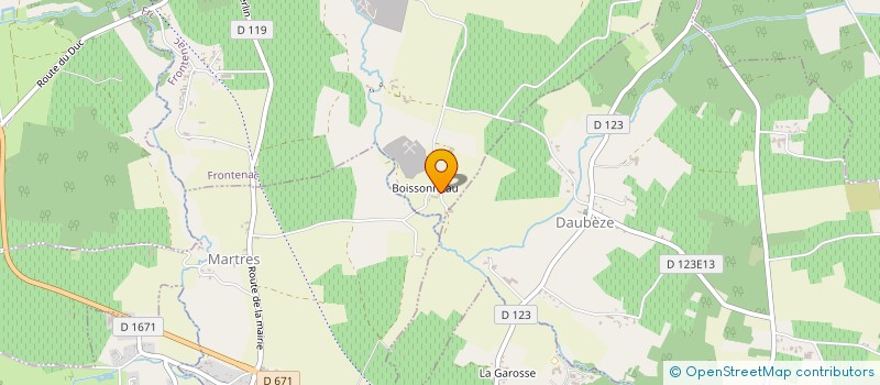 localisation de l'entreprise MONSIEUR JEAN MICHEL CHADOURNE  FRONTENAC