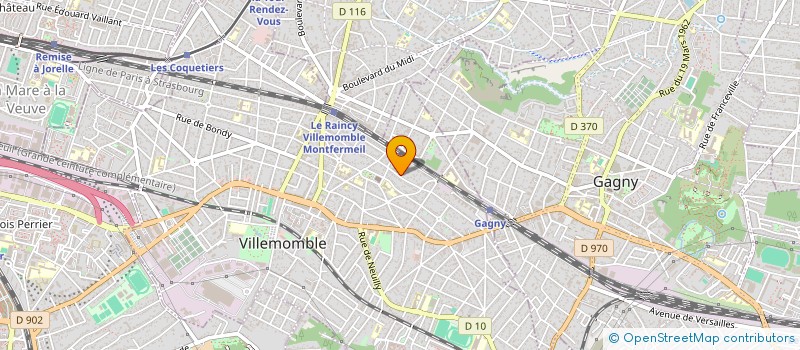 localisation de l'entreprise MONSIEUR JEAN MICHEL CHAMPAULT  VILLEMOMBLE