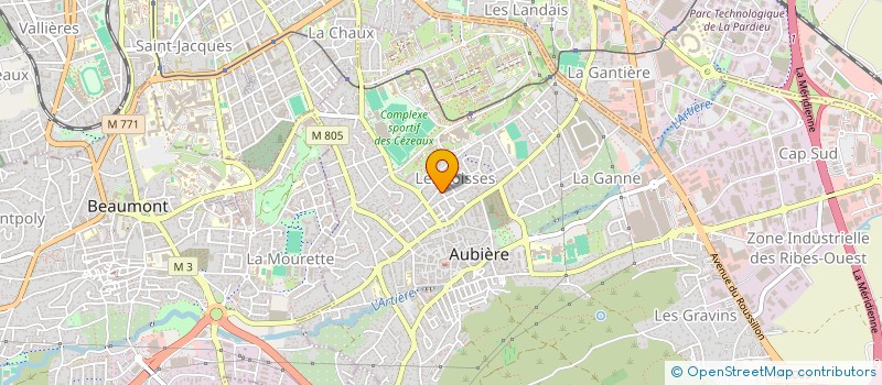 localisation de l'entreprise MONSIEUR JEAN-MICHEL CHANONAT  AUBIERE