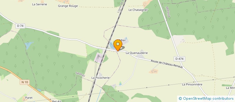 localisation de l'entreprise MONSIEUR JEAN MICHEL CHARTRAIN  SAUNAY