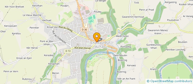 localisation de l'entreprise MONSIEUR JEAN MICHEL CHAZAL à CHATEAUNEUF-DU-FAOU