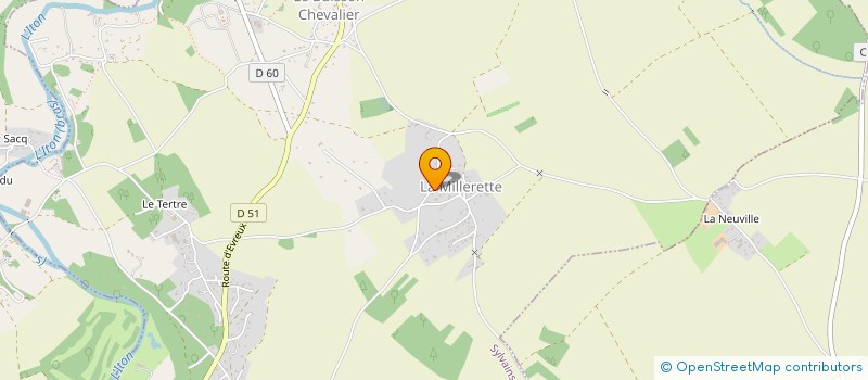 localisation de l'entreprise MONSIEUR JEAN MICHEL CHEVALIER  SYLVAINS-LES-MOULINS