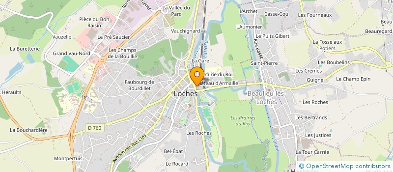 localisation de l'entreprise MONSIEUR JEAN-MICHEL CLAISSE  LOCHES