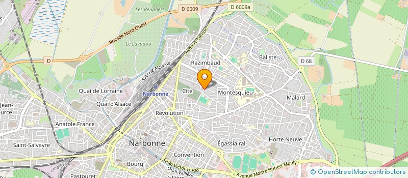 localisation de l'entreprise MONSIEUR JEAN-MICHEL CLANET  NARBONNE