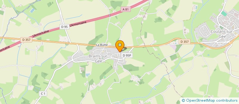 localisation de l'entreprise MONSIEUR JEAN-MICHEL CLINCHANT  BRAINS-SUR-GEE