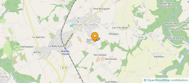 localisation de l'entreprise MONSIEUR JEAN MICHEL COJEAN  QUEMPER-GUEZENNEC