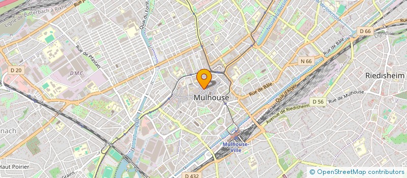 localisation de l'entreprise MONSIEUR JEAN MICHEL COLIN  MULHOUSE