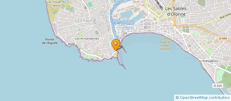 localisation de l'entreprise MONSIEUR JEAN-MICHEL COLLIN  LES SABLES D'OLONNE