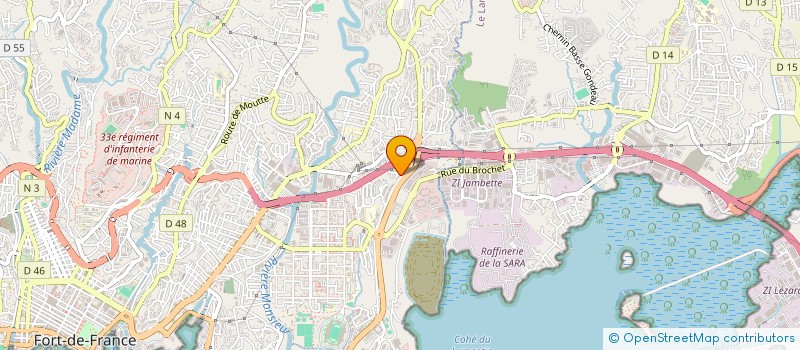 localisation de l'entreprise MONSIEUR JEAN-MICHEL COLOTROC  FORT DE FRANCE