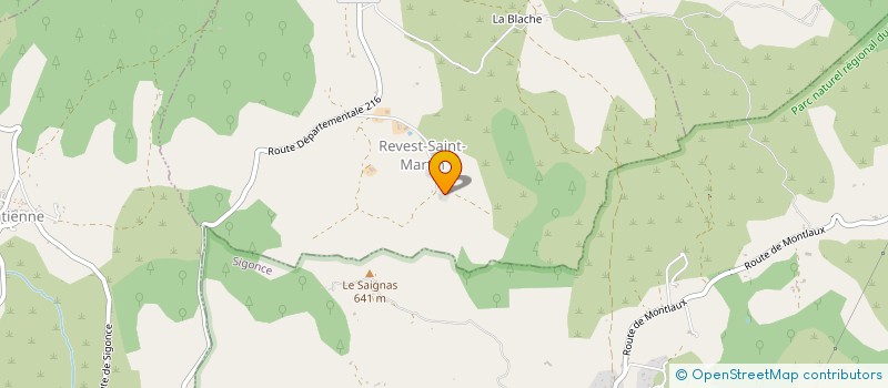 localisation de l'entreprise MONSIEUR JEAN-MICHEL COMETTO  REVEST-SAINT-MARTIN