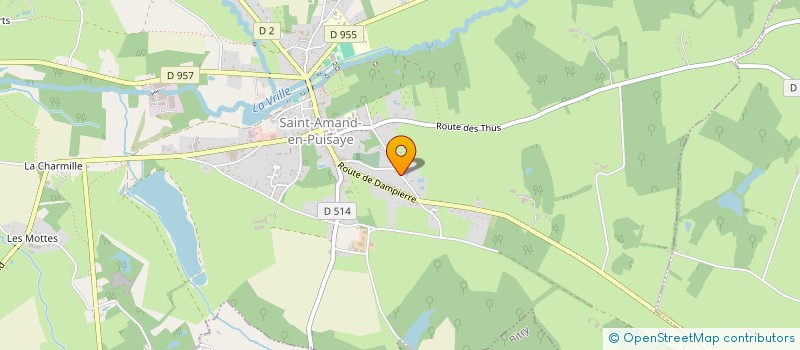 localisation de l'entreprise MONSIEUR JEAN-MICHEL COMPERE  SAINT-AMAND-EN-PUISAYE