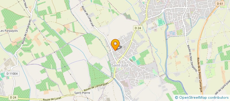 localisation de l'entreprise MONSIEUR JEAN-MICHEL CONDAL  SAINT-JUST