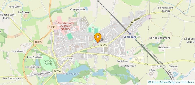 localisation de l'entreprise MONSIEUR JEAN MICHEL COQUELIN  COMBOURG