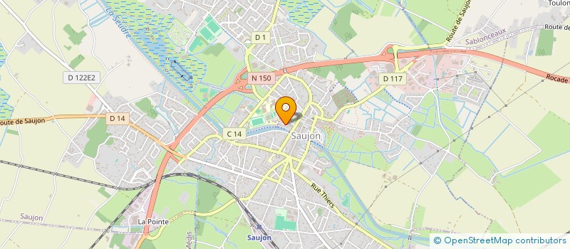 localisation de l'entreprise MONSIEUR JEAN-MICHEL CORNARDEAU  SAUJON