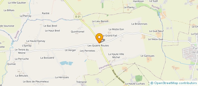 localisation de l'entreprise MONSIEUR JEAN MICHEL CORVAISIER  PLEUMELEUC