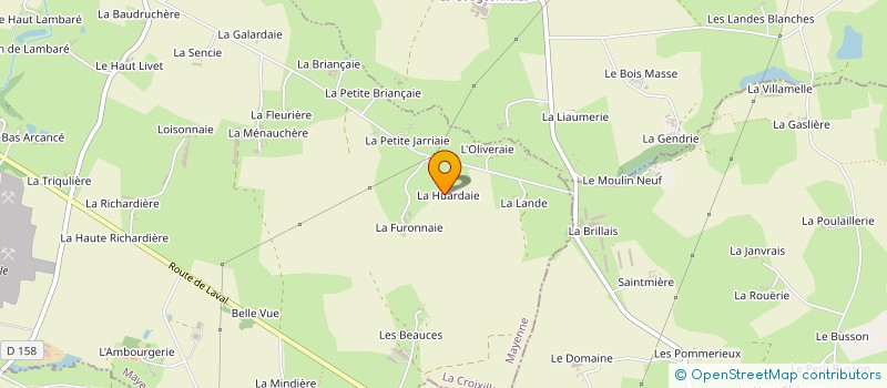 localisation de l'entreprise MONSIEUR JEAN MICHEL COUDRAY  LA CROIXILLE