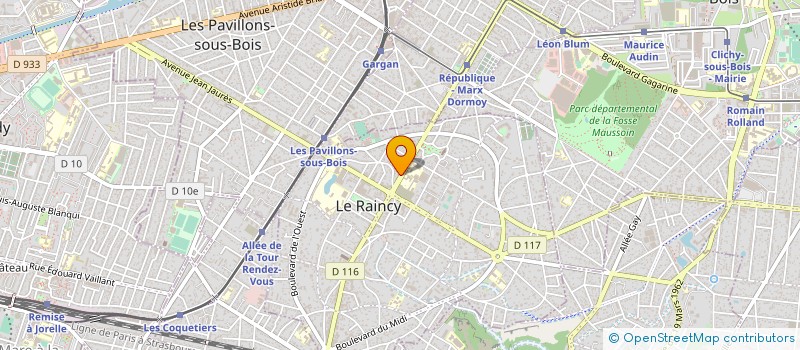 localisation de l'entreprise MONSIEUR JEAN-MICHEL COUGET à LE RAINCY