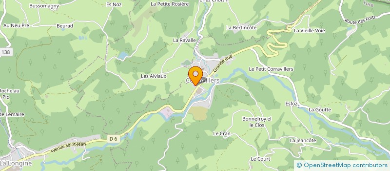 localisation de l'entreprise MONSIEUR JEAN-MICHEL COURROYE  CORRAVILLERS