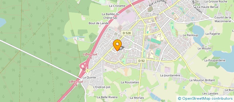 localisation de l'entreprise MONSIEUR JEAN-MICHEL CRON  LIFFRE