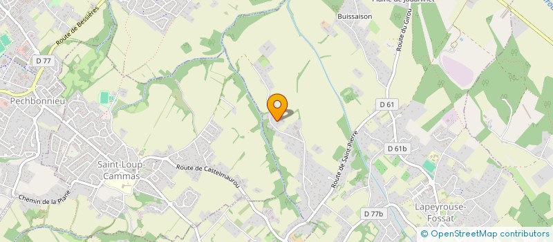 localisation de l'entreprise MONSIEUR JEAN MICHEL CROS  LAPEYROUSE-FOSSAT