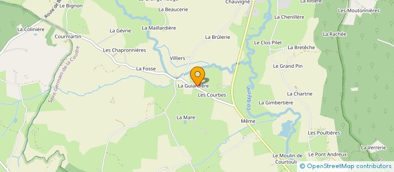 localisation de l'entreprise MONSIEUR JEAN MICHEL CRUCHET à SAINT-GERMAIN-DE-LA-COUDRE